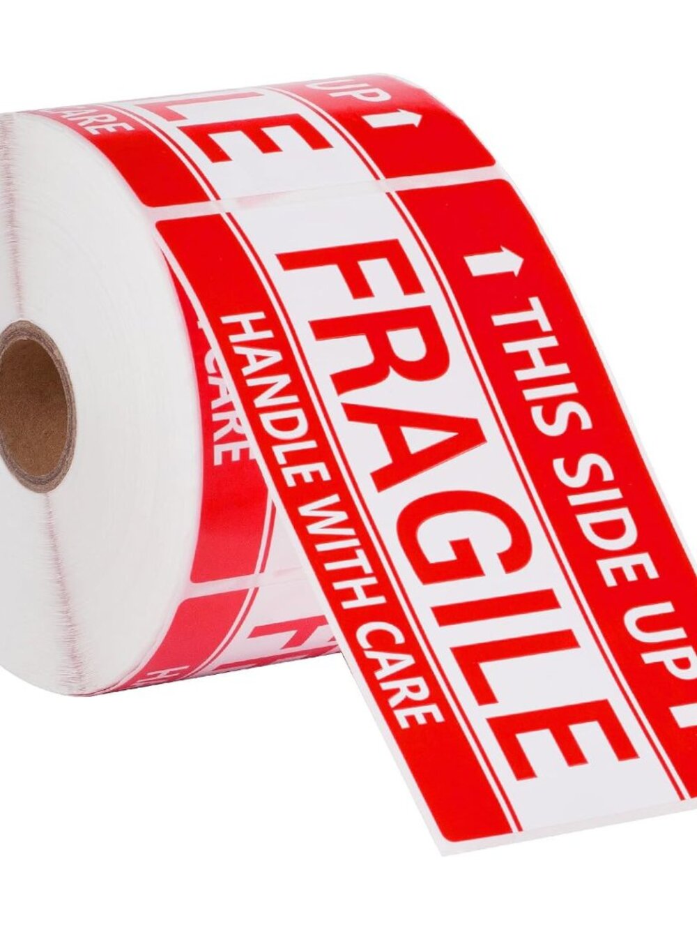3 x 5 Inch Handle with Care This Side Up 500 Permanent Adhesive Fragile Stickers